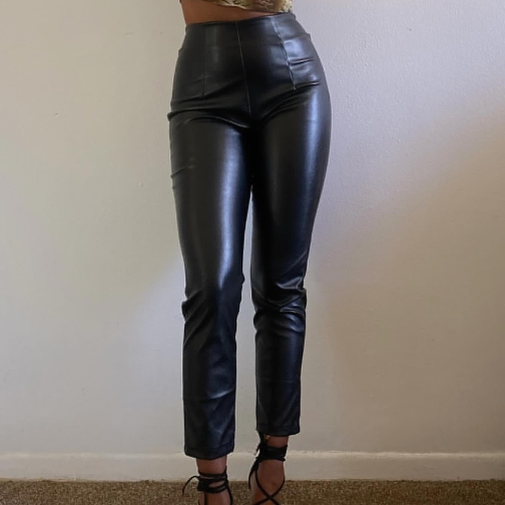 Princess Polly Lyra Pants Black (Leather Pants)